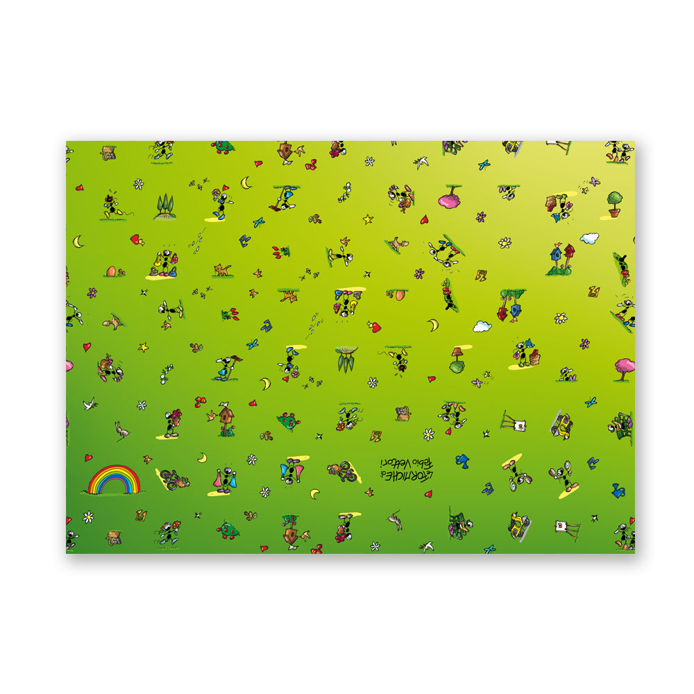 Wrapping Paper "Green Fantasy"
