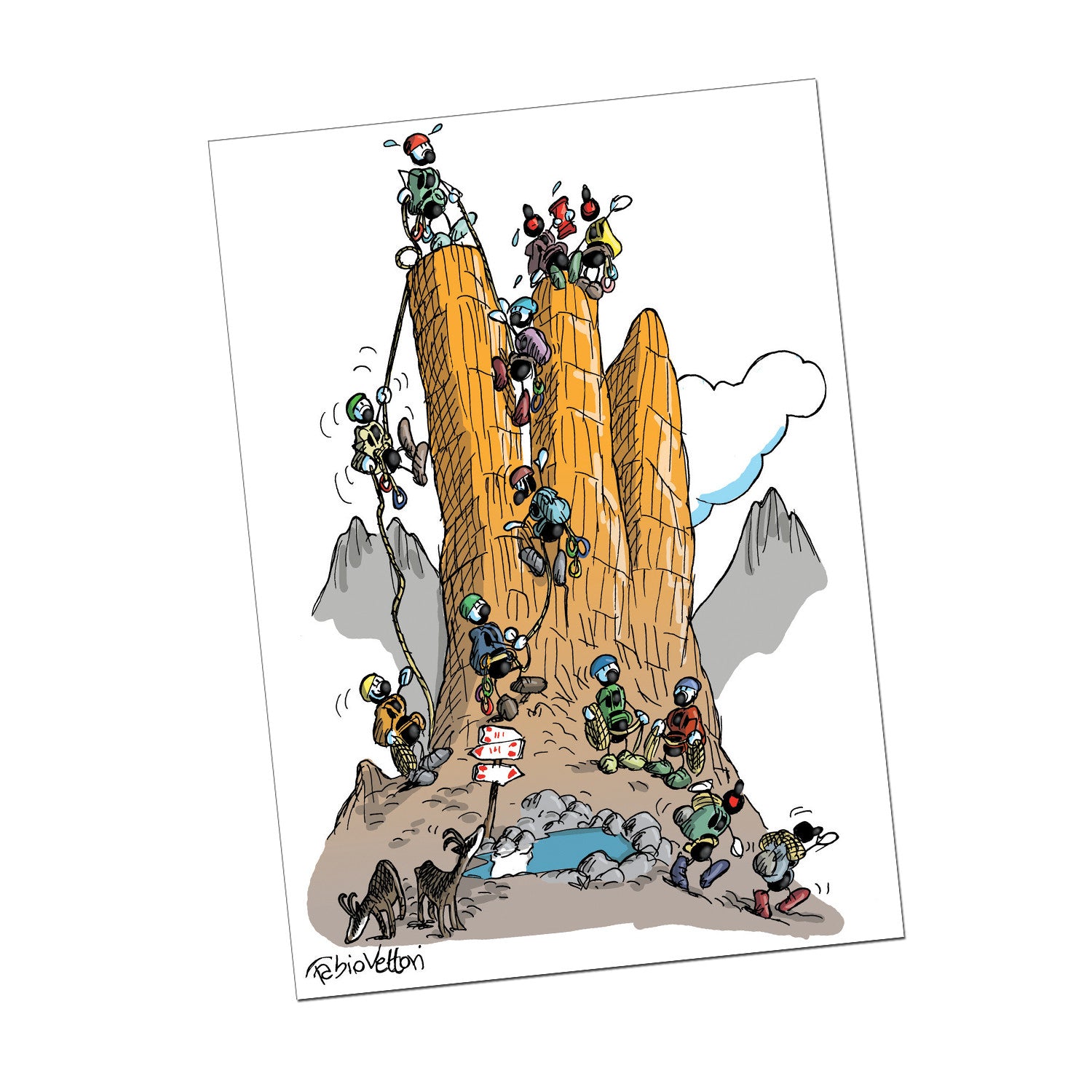 Cartolina "Arrampicata"