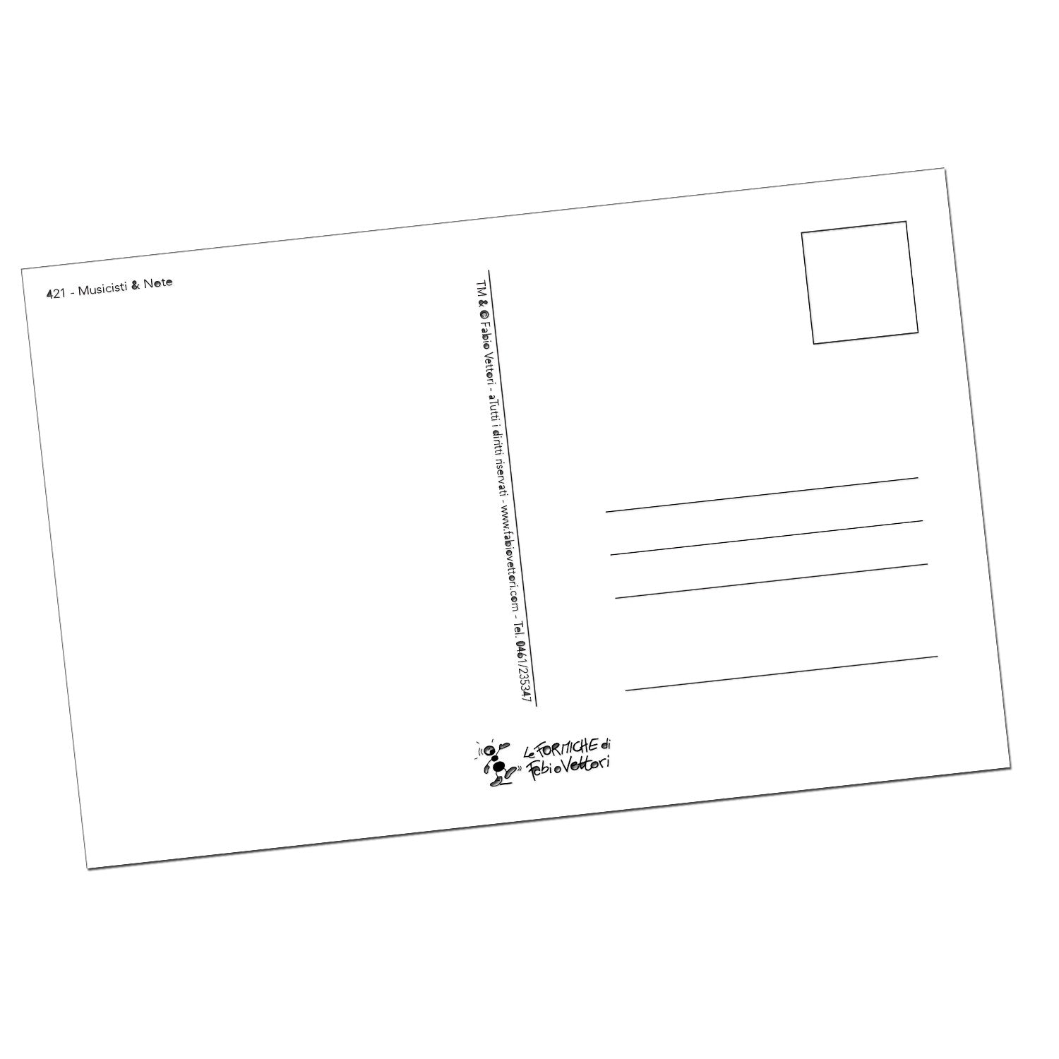 Cartolina "Musica" B/N