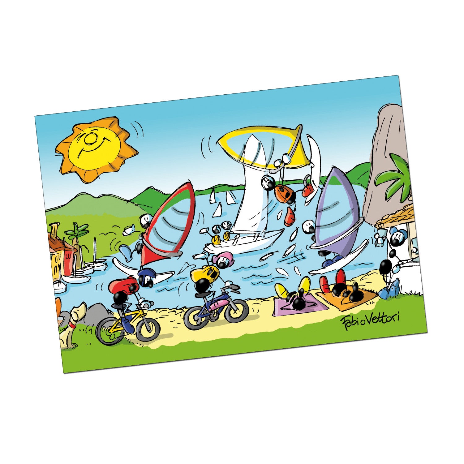 Cartolina "Windsurf"