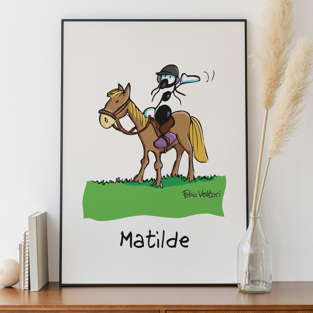 Stampa su poster personalizzata soggetto "Cavallo"