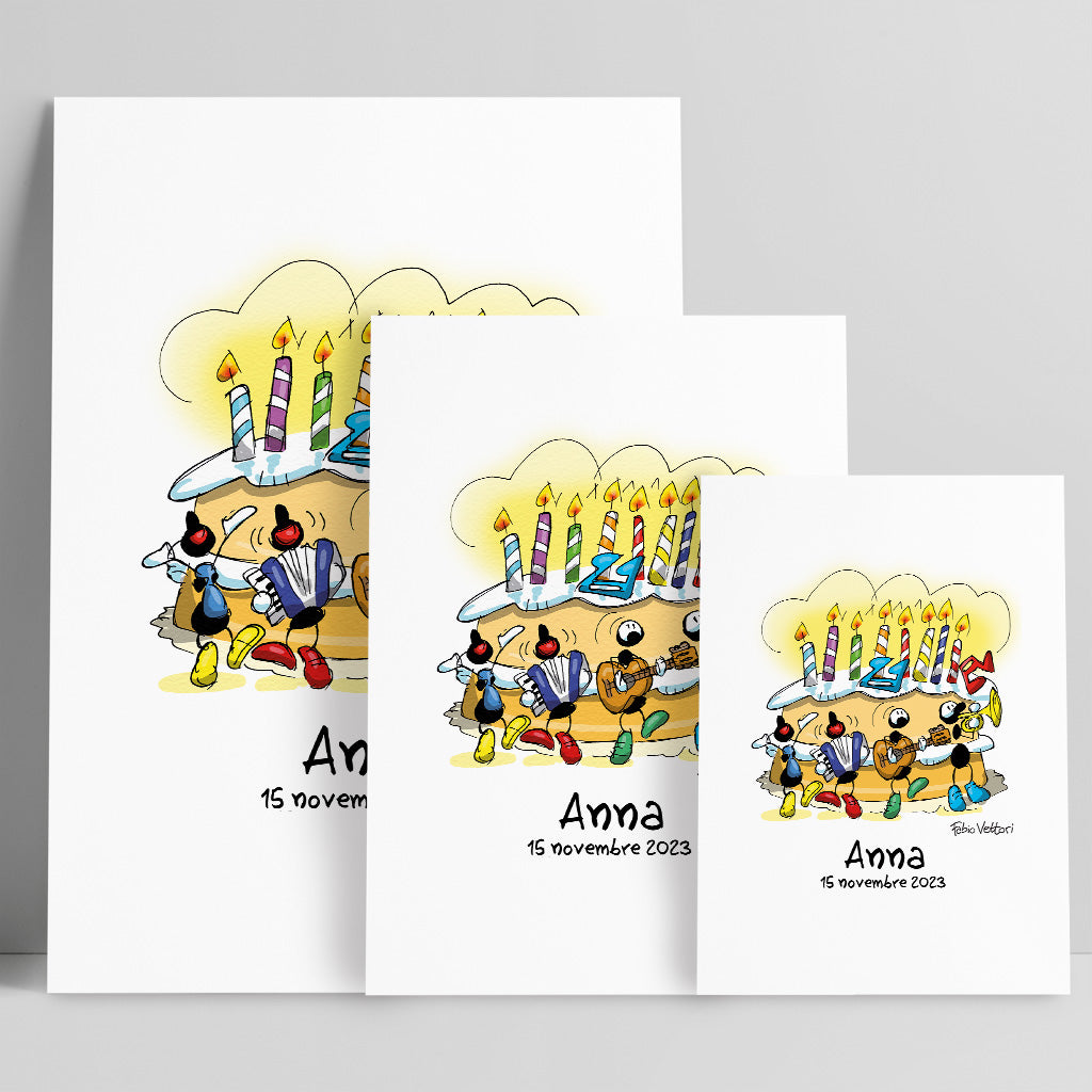 Personalized "Birthday" poster print