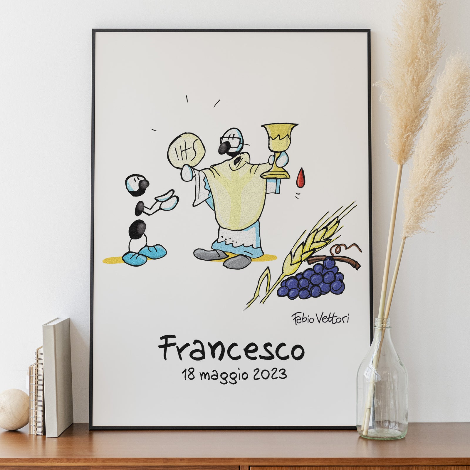 Personalized poster print with "Communion" theme