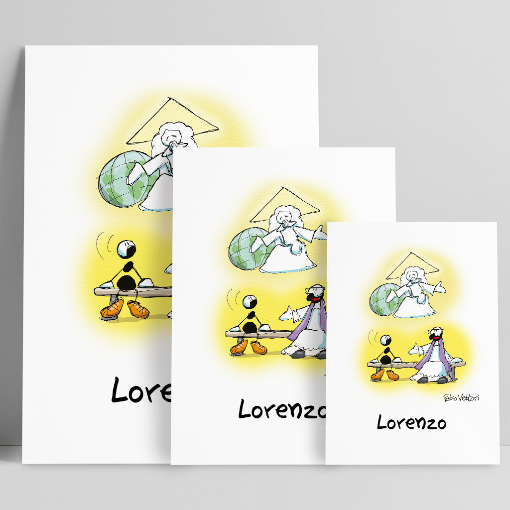 Personalized poster print with "Confession" theme