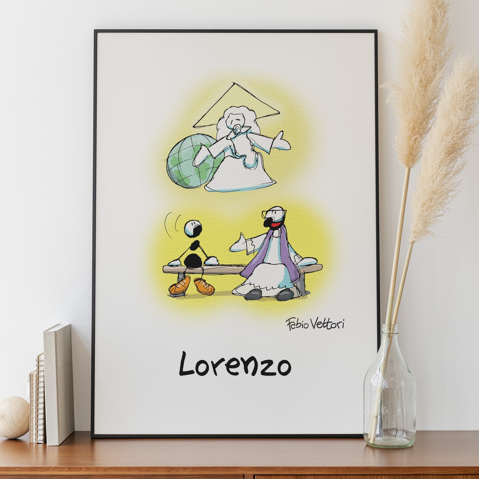 Personalized poster print with "Confession" theme