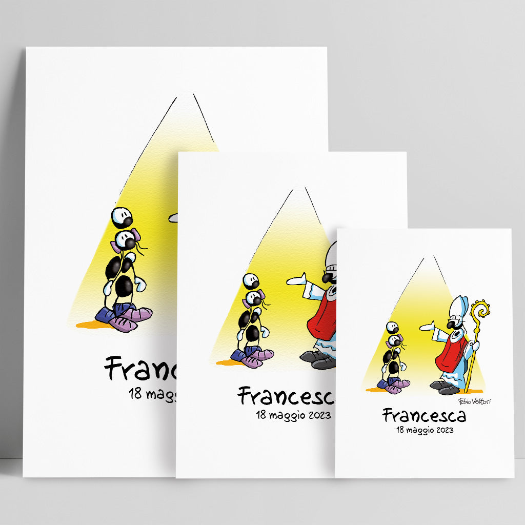 Personalized poster print with the subject "Confirmation"