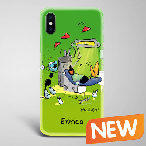 Cover artistica per Smartphone Personalizzata Dentista