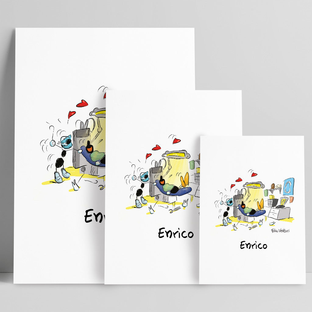 Personalized "Dentist" poster print