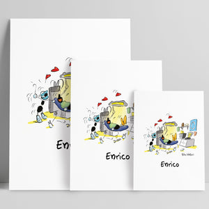 Personalized "Dentist" poster print