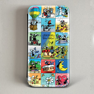 Artistic cover for Smartphone subject "Blue fun" model with "Book" opening