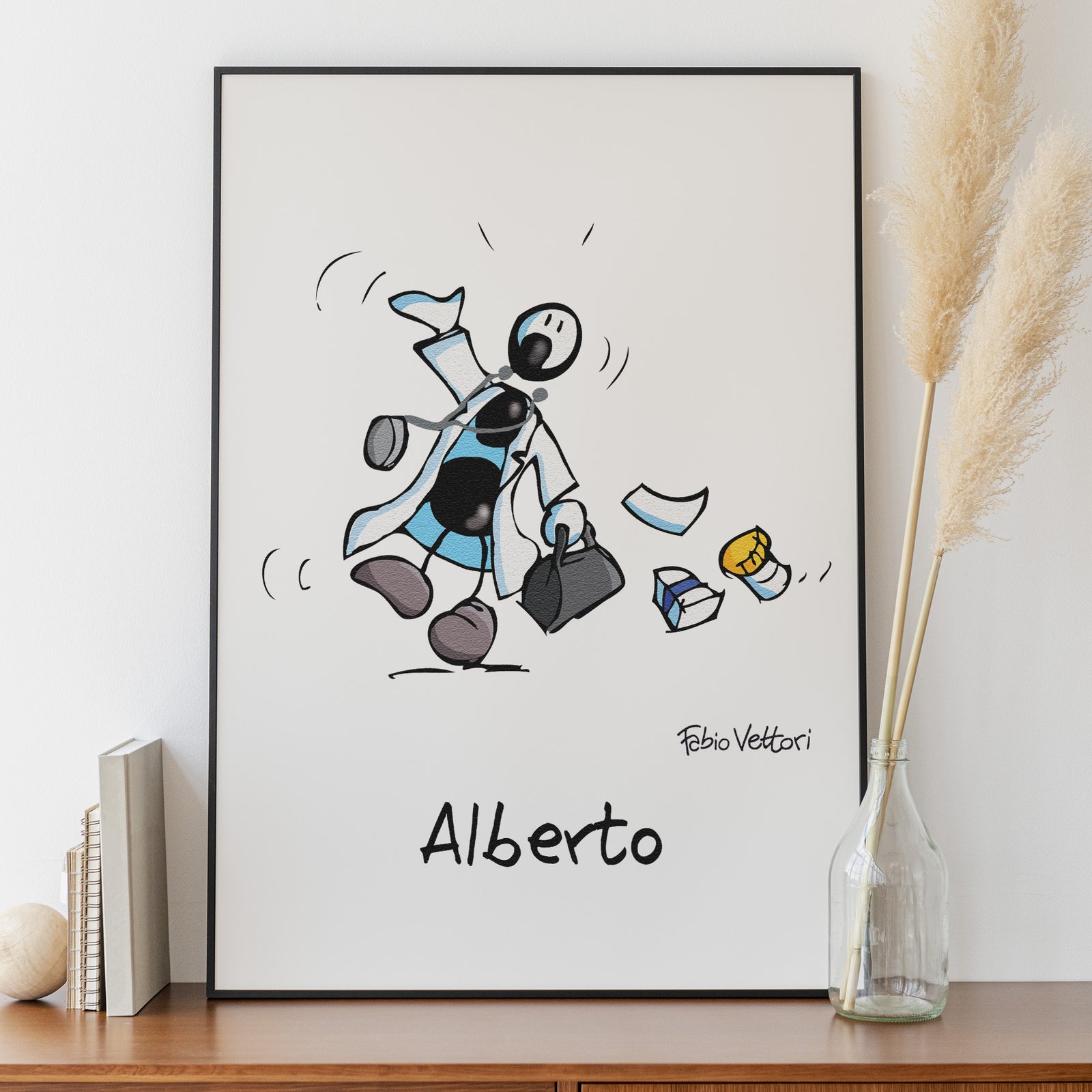 Personalized poster print with "Doctors" theme