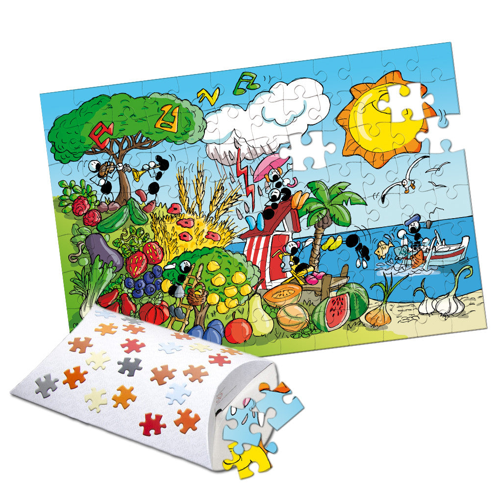 Serie puzzle bambino 4 stagioni