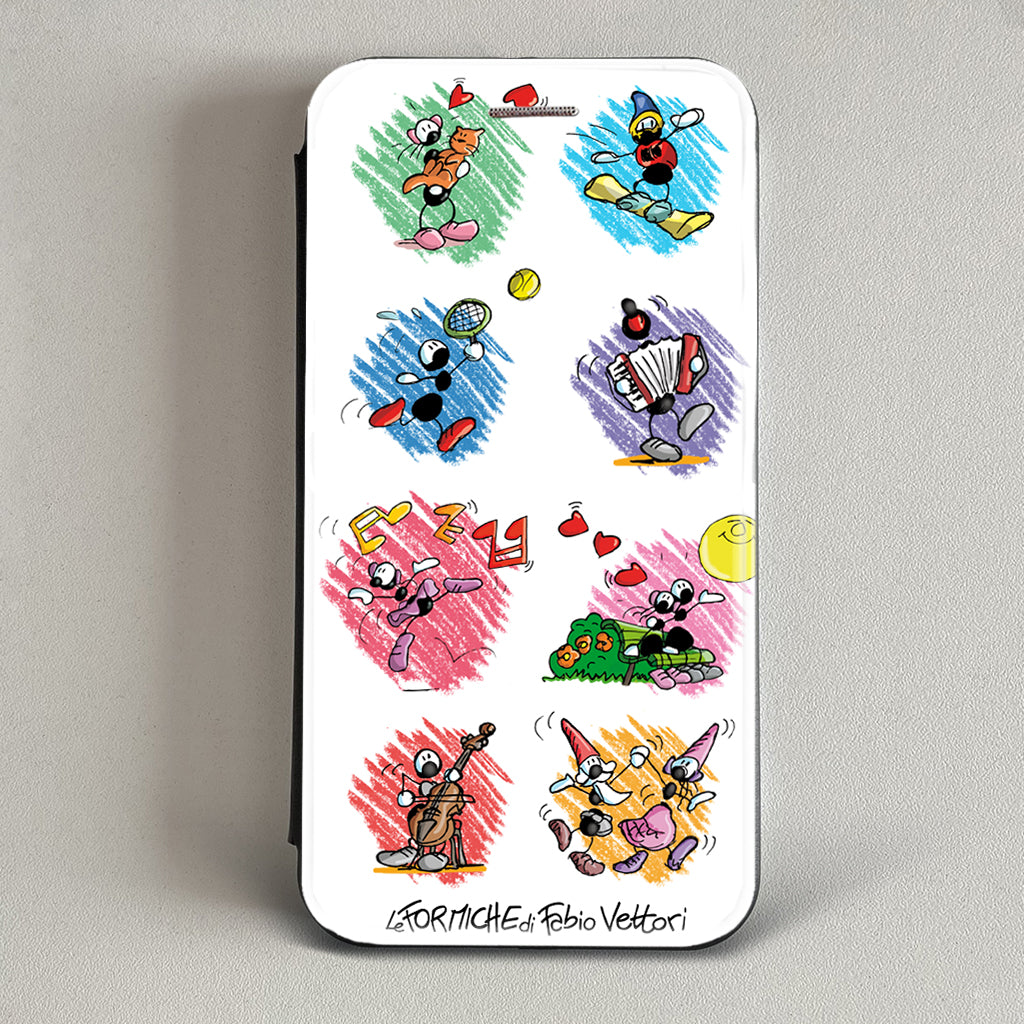 Cover artistica per Smartphone soggetto "Fantasia" modello con apertura "a Libro"