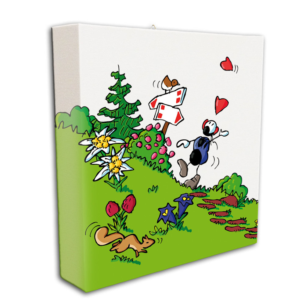 Canvas "Flowers of the Dolomites"