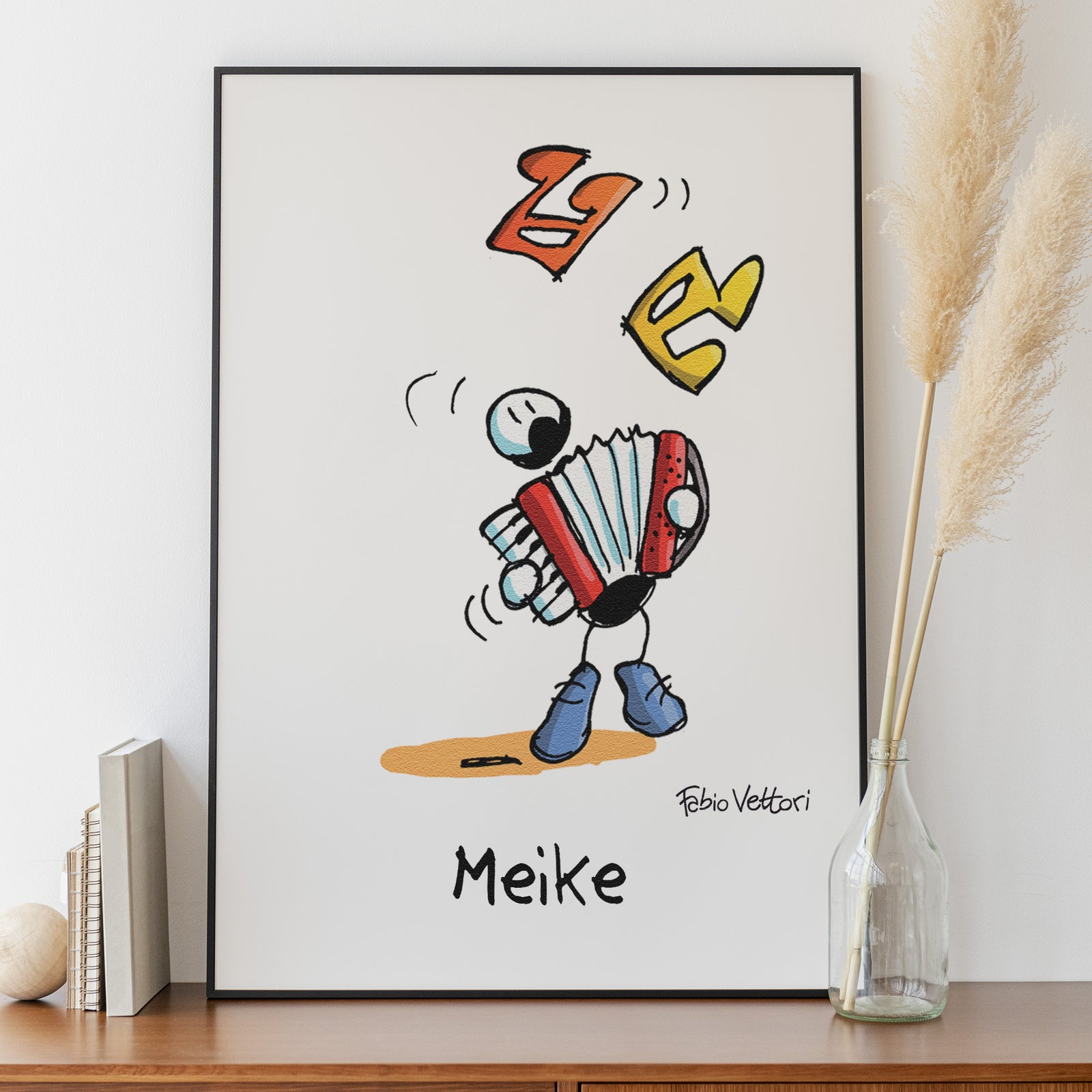 Personalized "Accordion" poster print