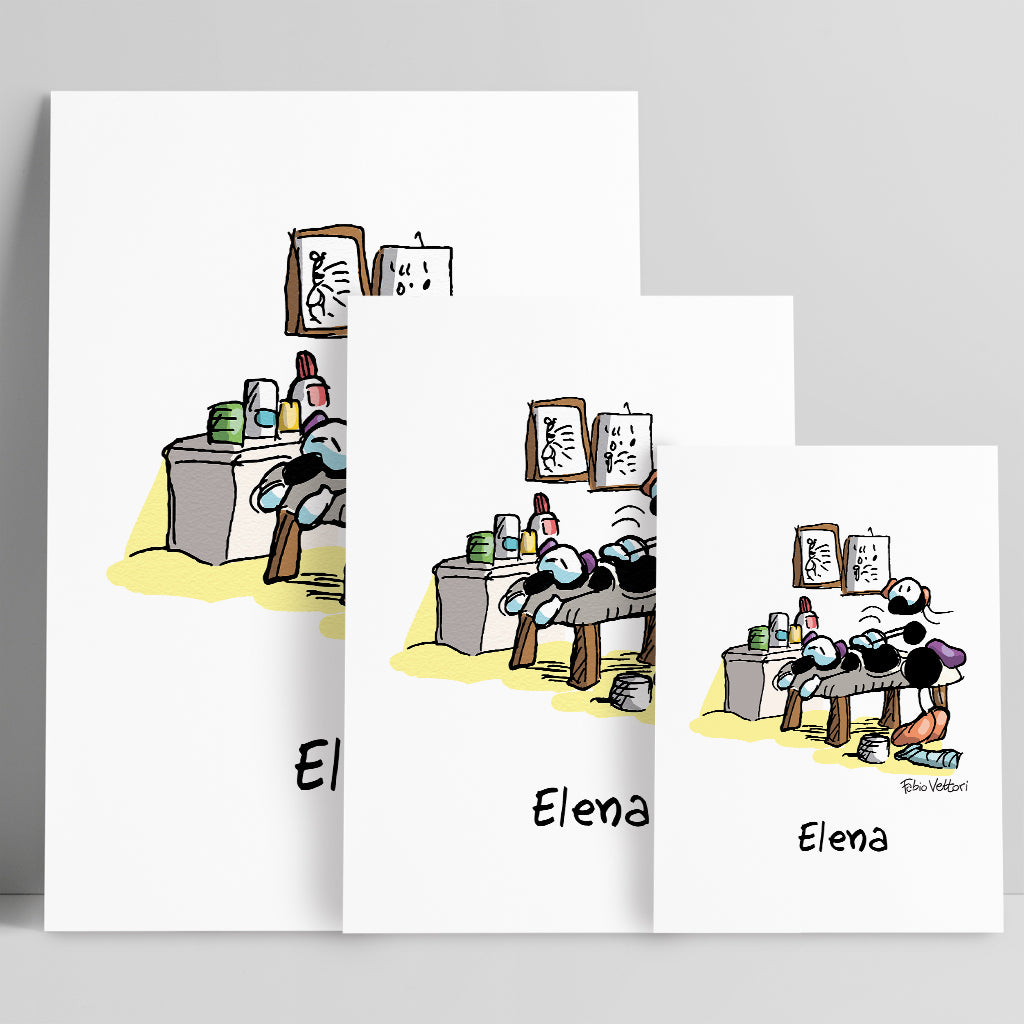 Personalized poster print with "Physiotherapist" theme