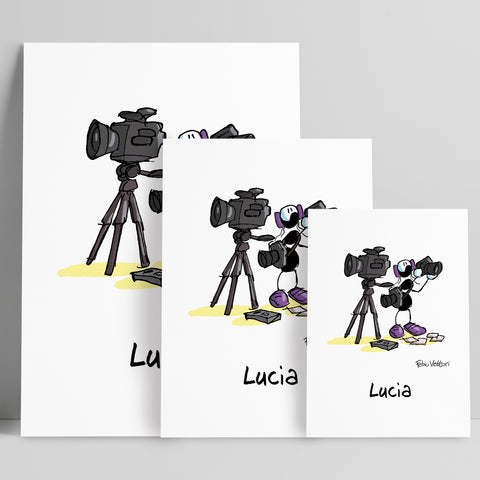 Stampa su poster personalizzata soggetto "Fotografa/o"