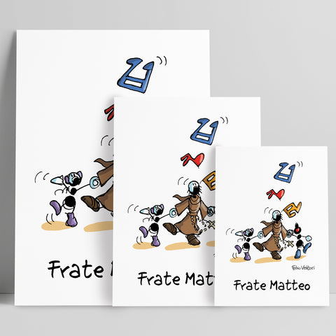 Stampa su poster personalizzata soggetto "Frate"