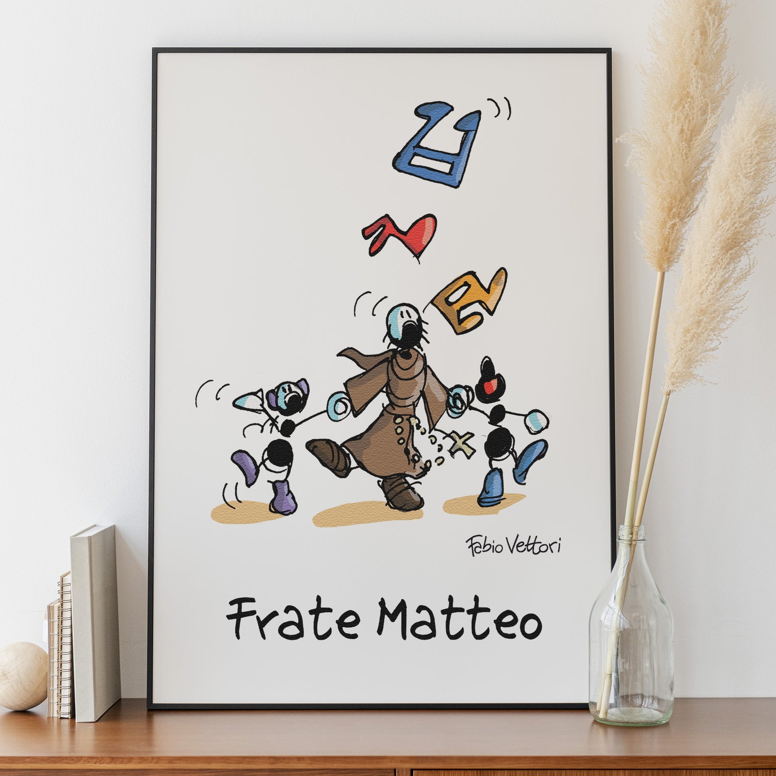 Personalized poster print with "Friar" theme