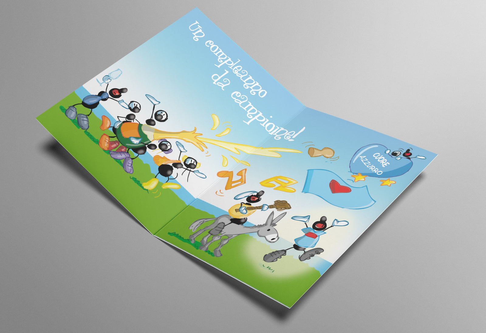 Laminated card Birthday (FV10-09)