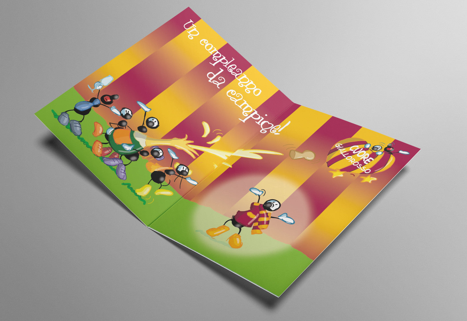 Laminated card Birthday (FV10-10)
