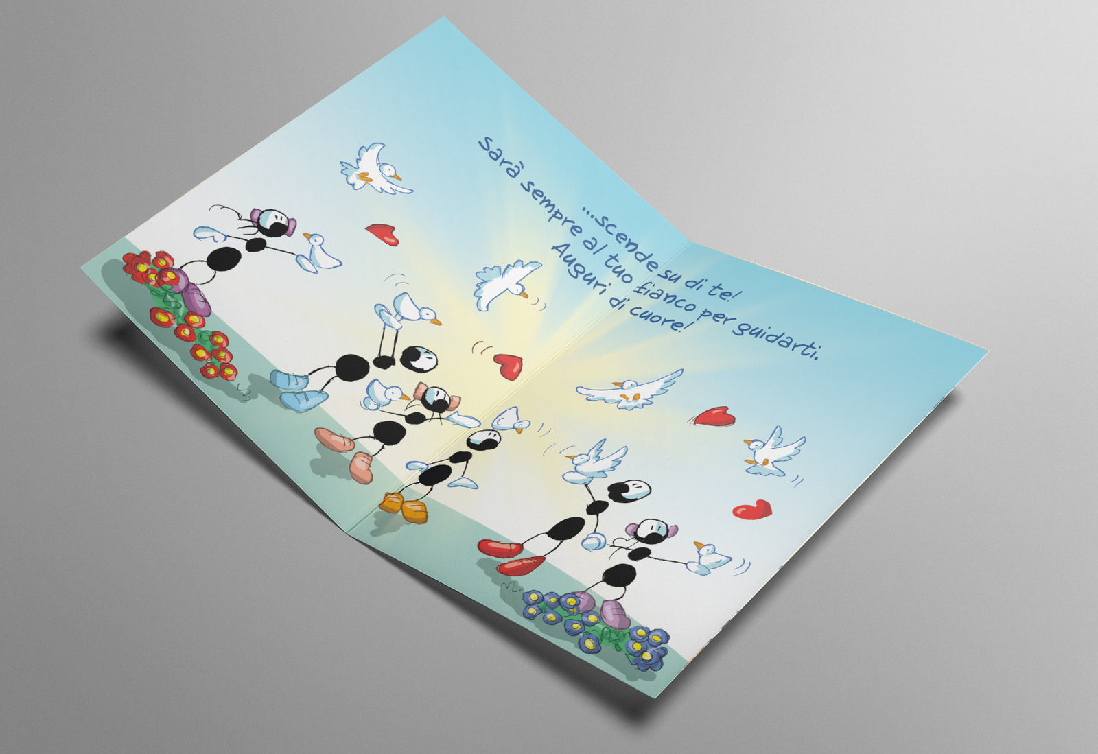 Edition Seidel Biglietto di auguri per la cresima, con busta, biglietto di auguri con scritta in lingua inglese Ragazzo e ragazza, motivo floreale (FI144 SW024 Edition Seidel Biglietto di auguri per la cresima, con busta, biglietto di auguri con scritta in lingua inglese Ragazzo e ragazza, motivo floreale (FI144 SW024
