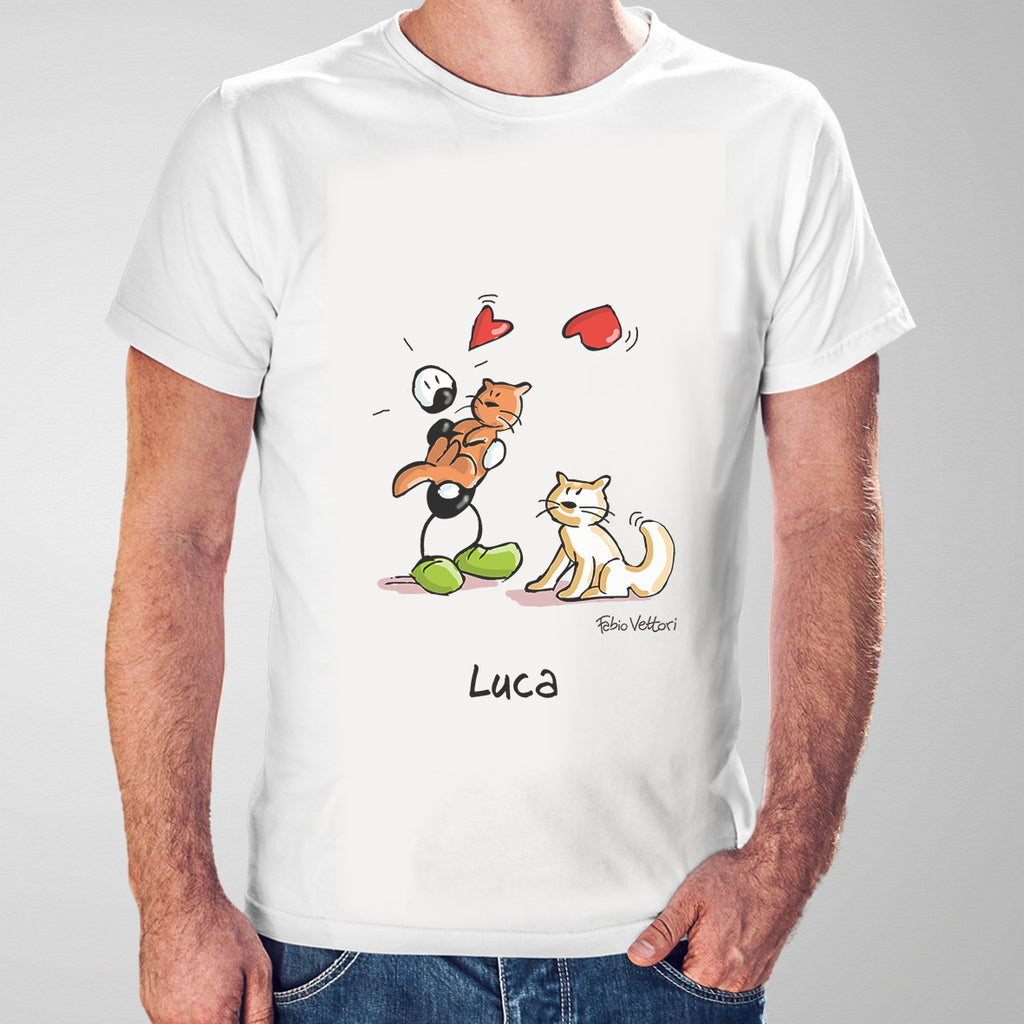 T-Shirt Personalizzata "Gatti (Maschio)"