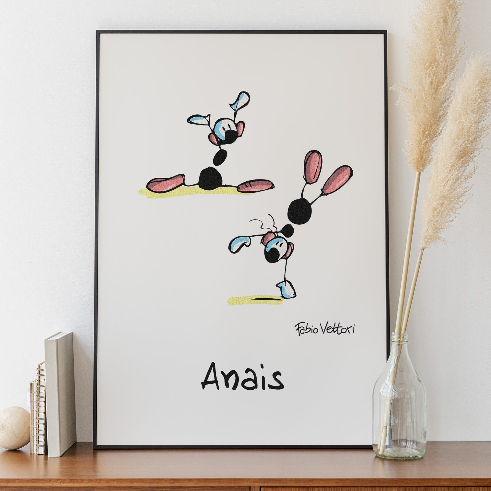 Personalized "Gymnast" poster print