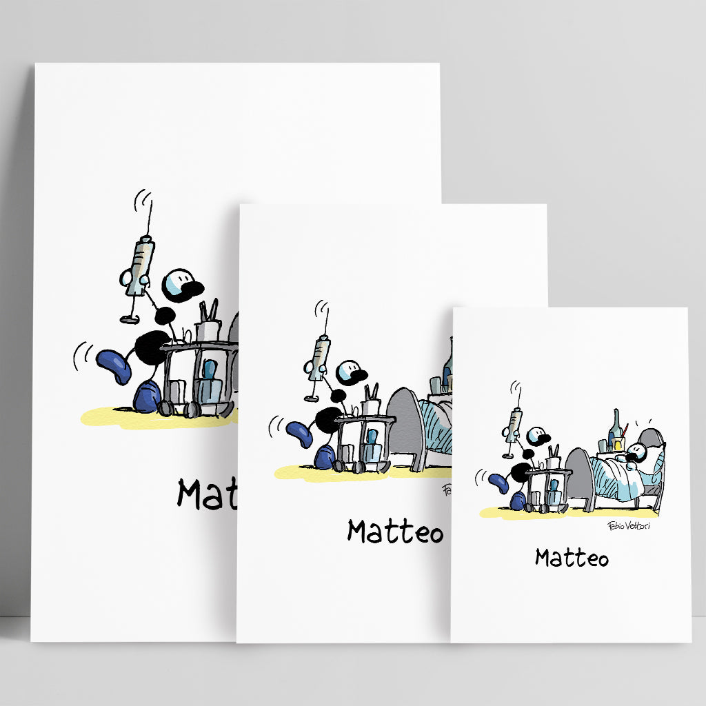 Personalized "Nurse" poster print