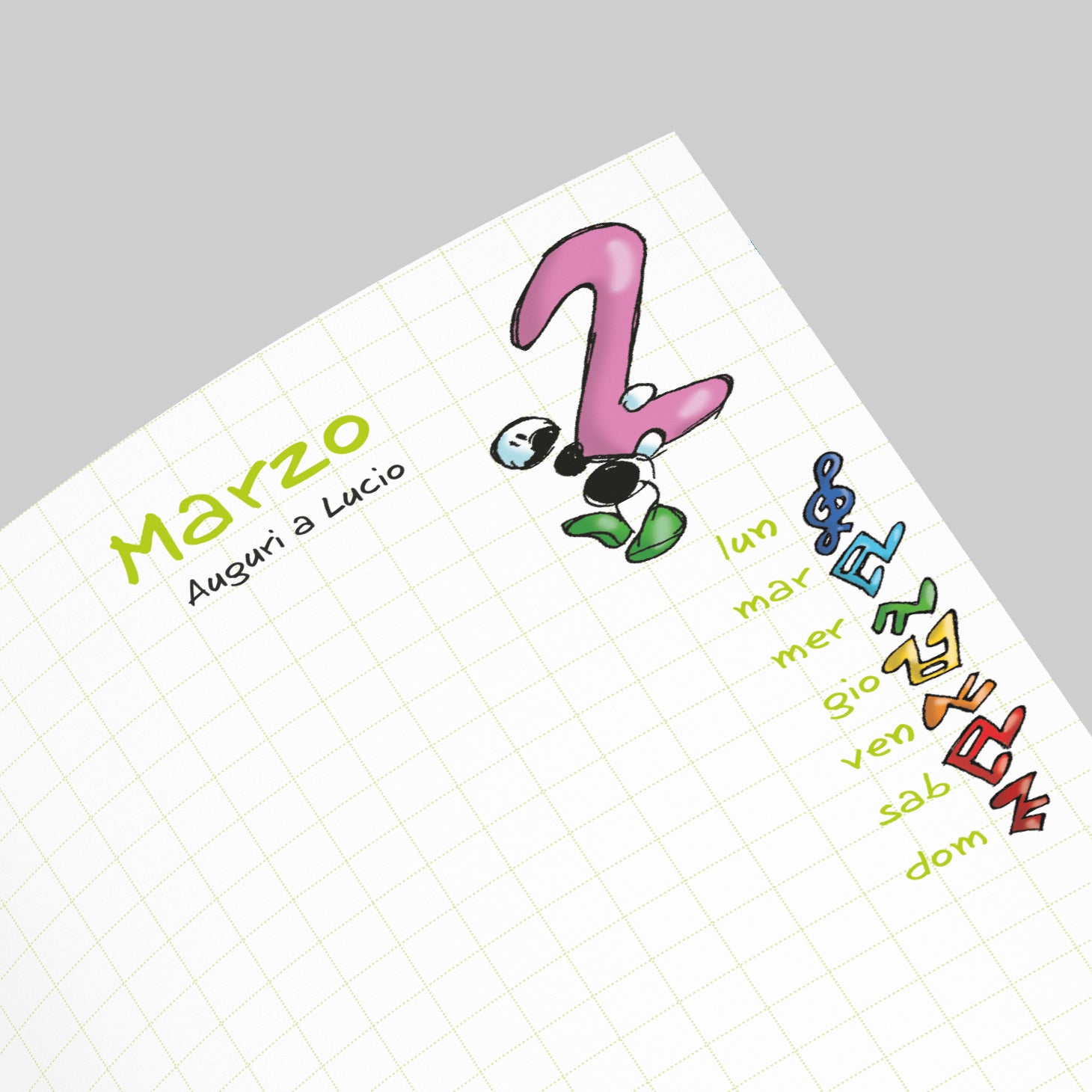 School Diary Le Formiche by Fabio Vettori subject "Moon" (FV40-01)