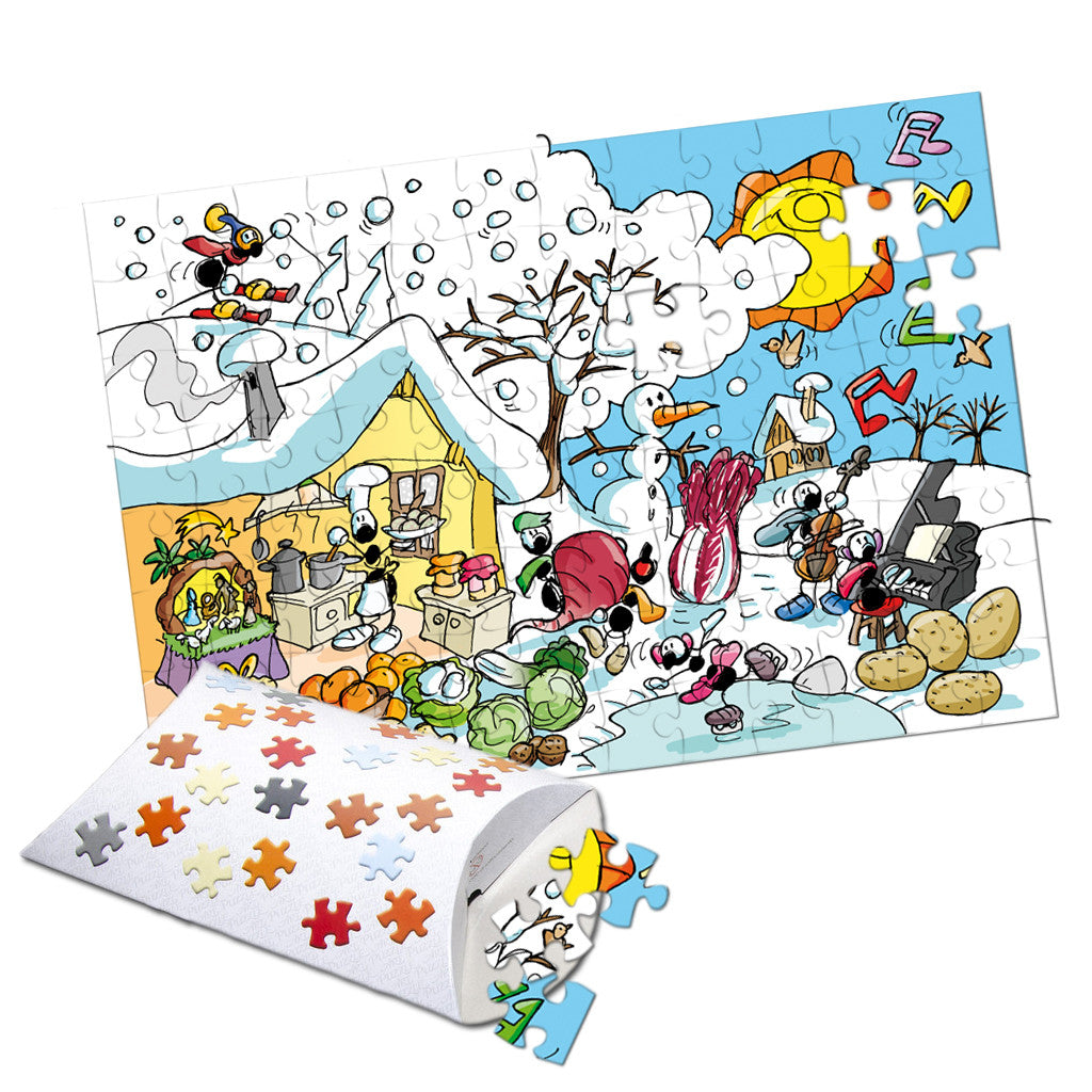 Serie puzzle bambino 4 stagioni