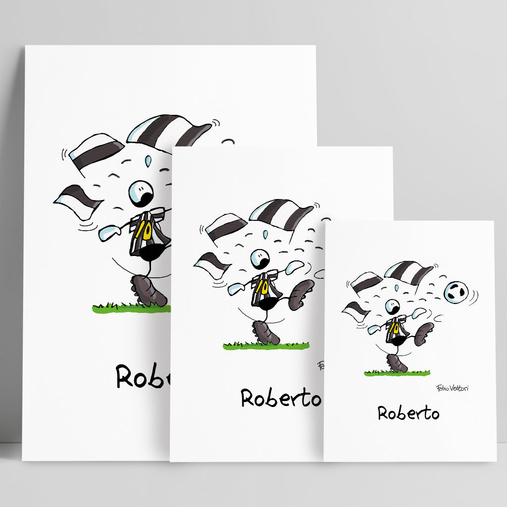 Personalized "Black and White" poster print