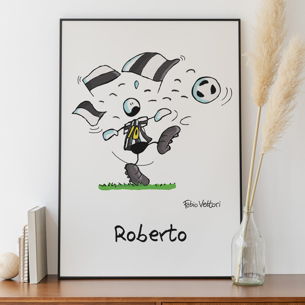 Stampa su poster personalizzata soggetto "Bianconero"