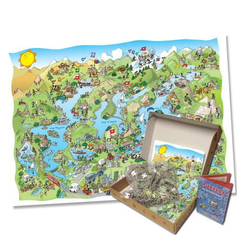 Puzzle "Laghi del Nord" 1080 pezzi