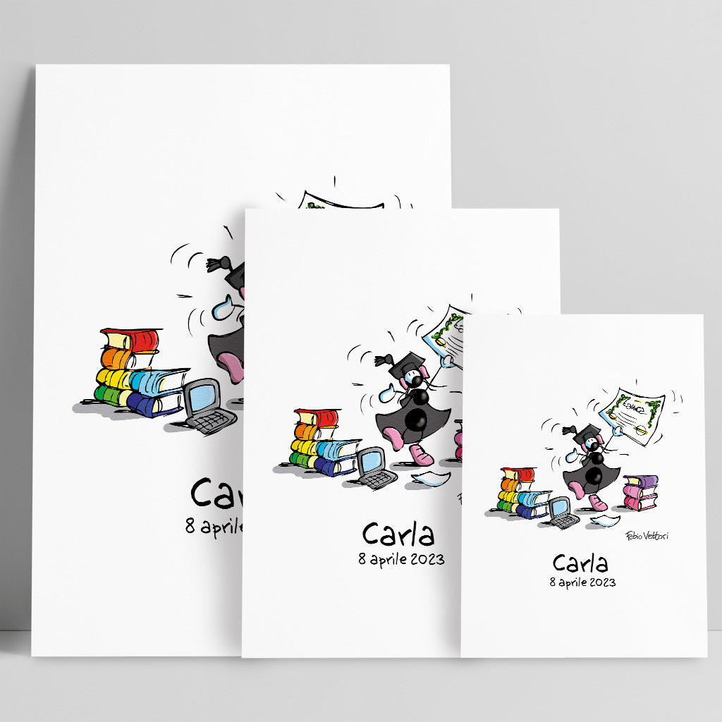 Custom poster print subject "Graduate"