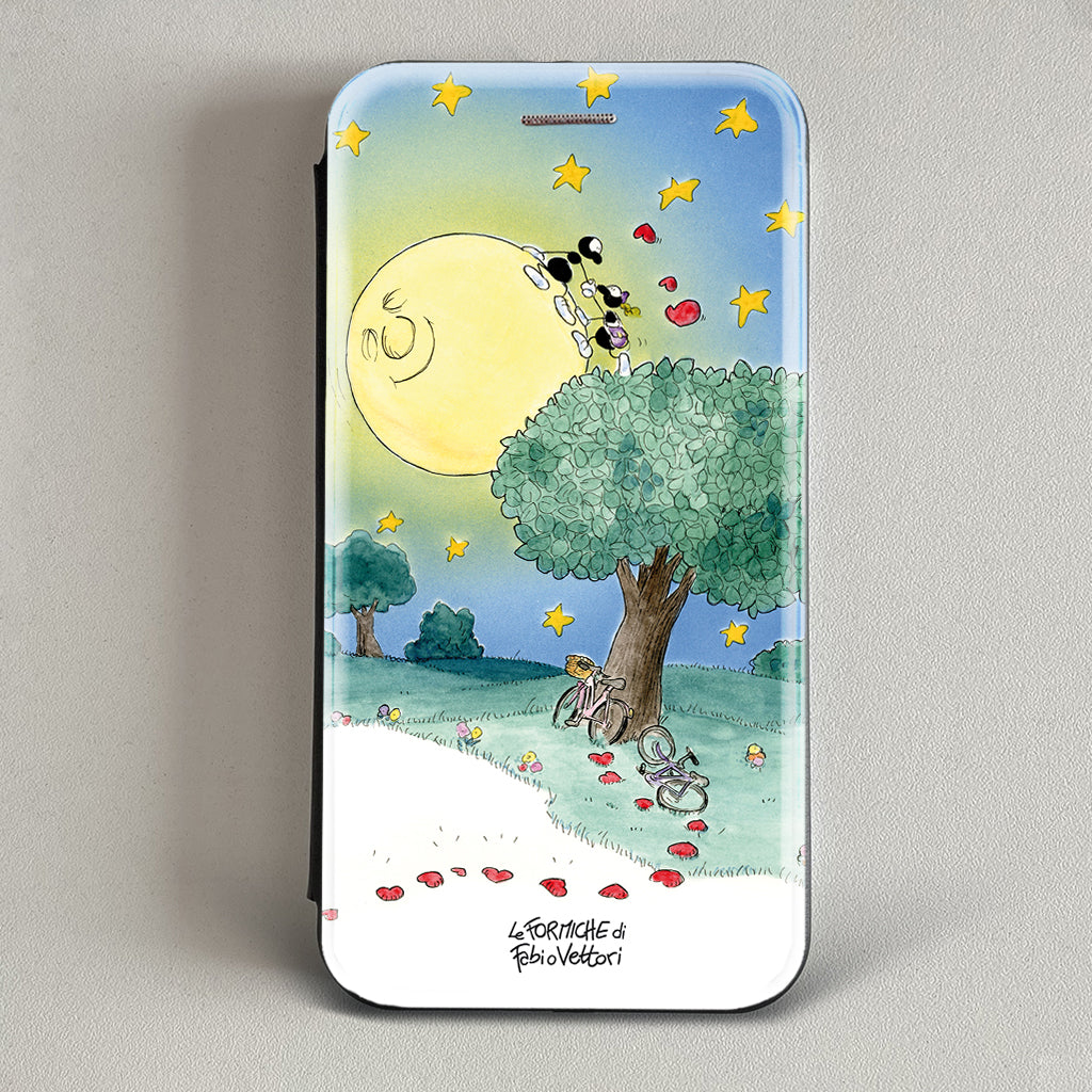 Artistic cover for Smartphone subject "Moon" model with "Book" opening