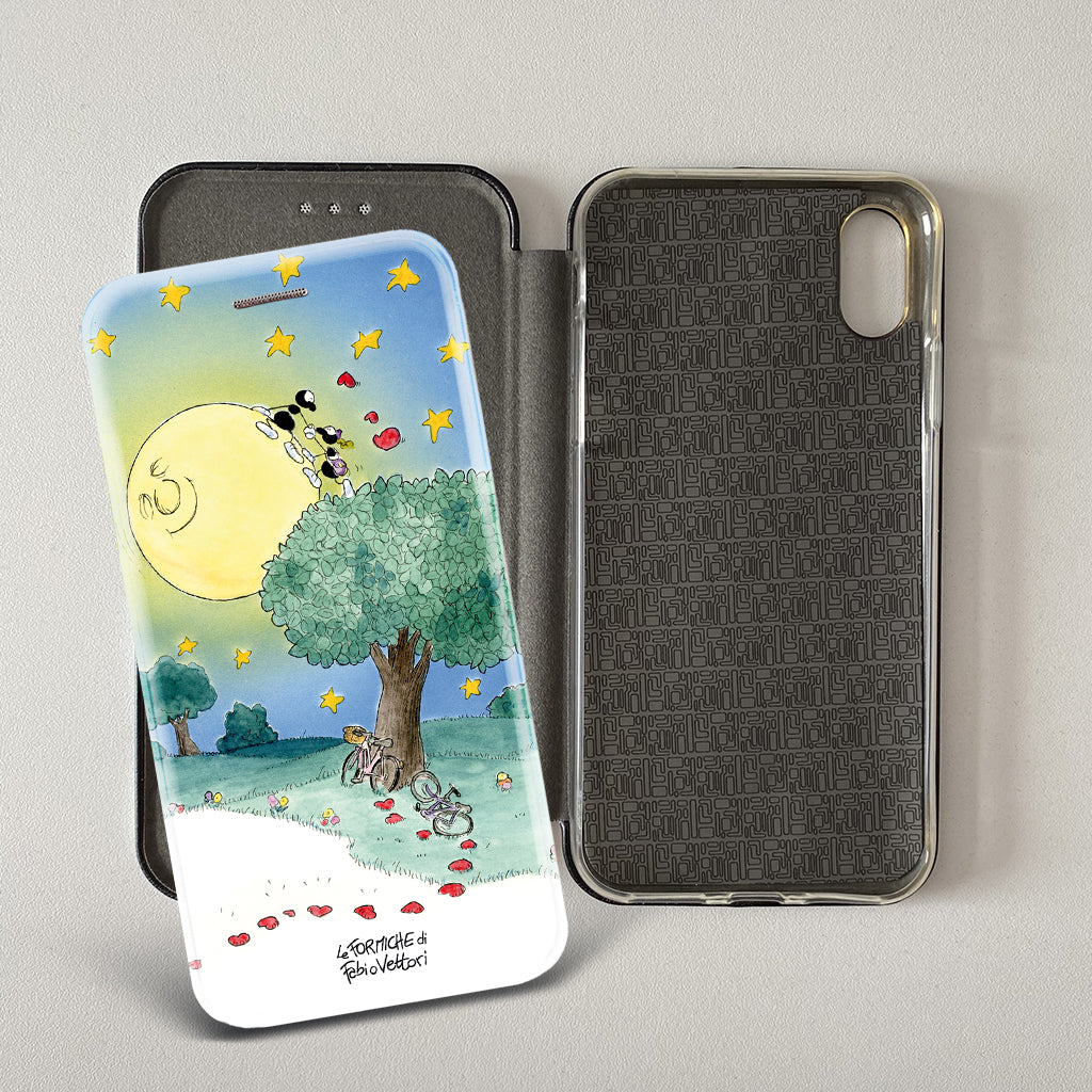 Artistic cover for Smartphone subject "Moon" model with "Book" opening