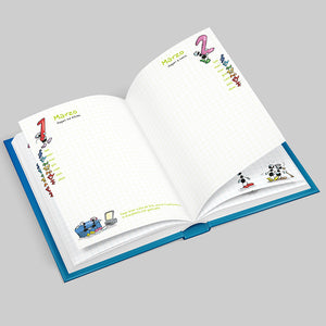 School Diary Le Formiche by Fabio Vettori subject "Moon" (FV40-01)
