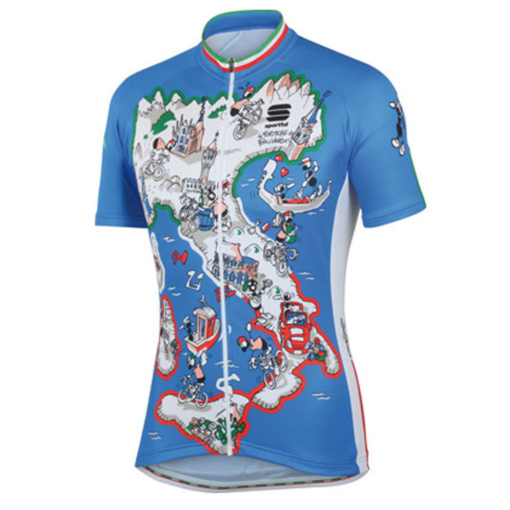 Maglia ciclismo adulto Azzurra