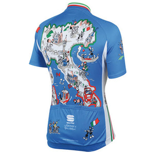 Blue adult cycling jersey