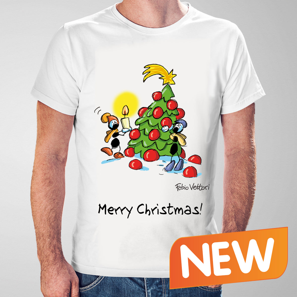 T-Shirt Personalizzata "Merry christmas"