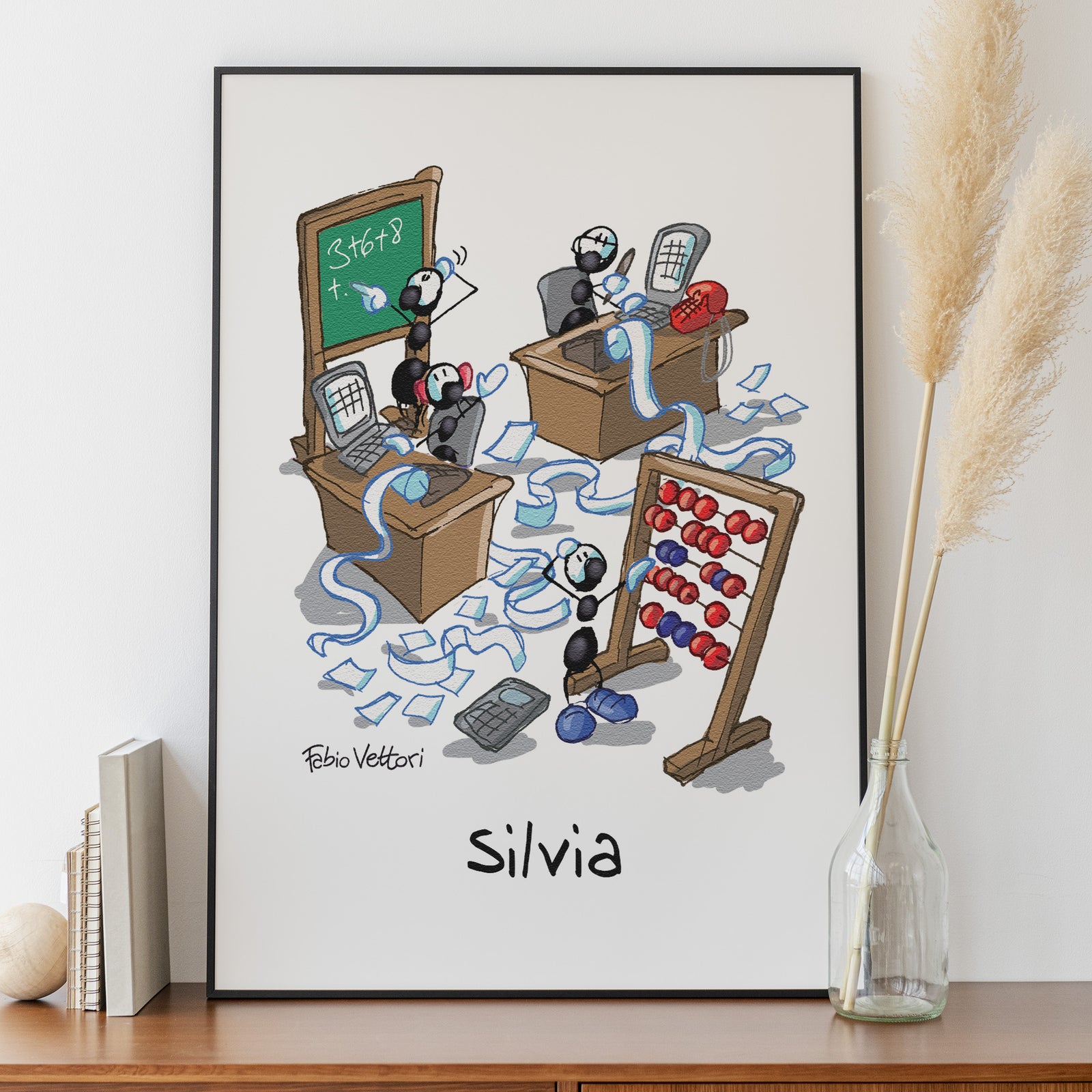 Personalized poster print with the subject "Mathematician"