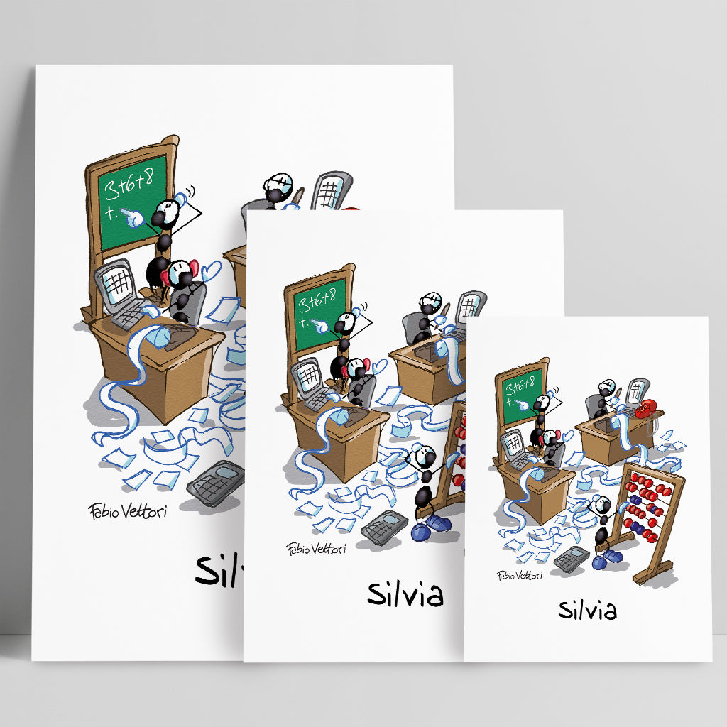 Personalized poster print with the subject "Mathematician"