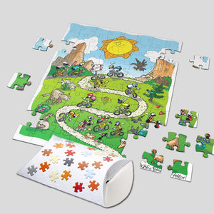 Puzzle bambino 96 pz. "Mountain Bike"