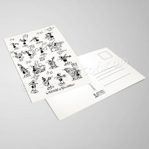 Cartolina "Musica" B/N