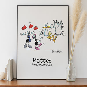 Personalized "Birth" poster print