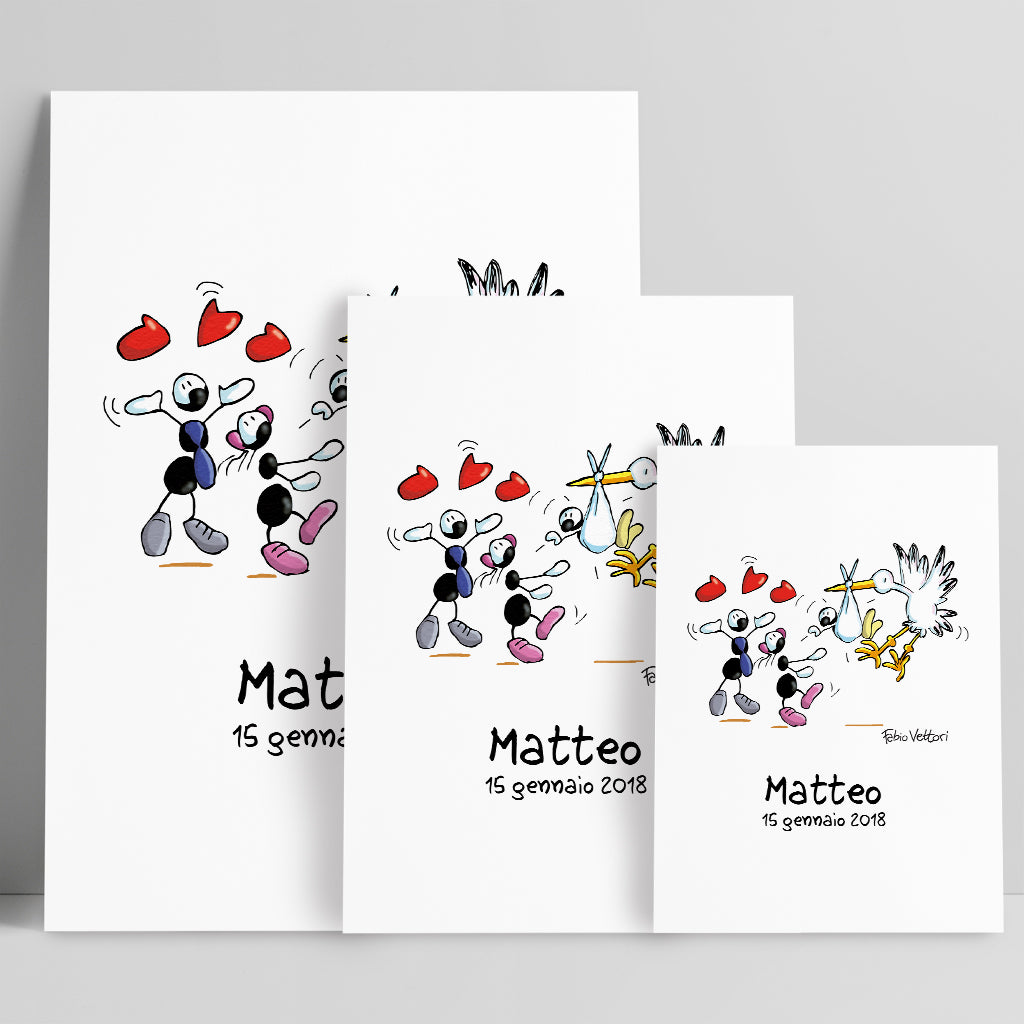 Personalized "Birth" poster print