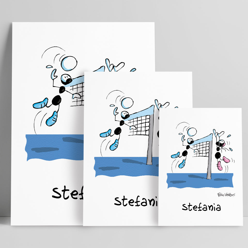 Personalized "Volleyball" poster print