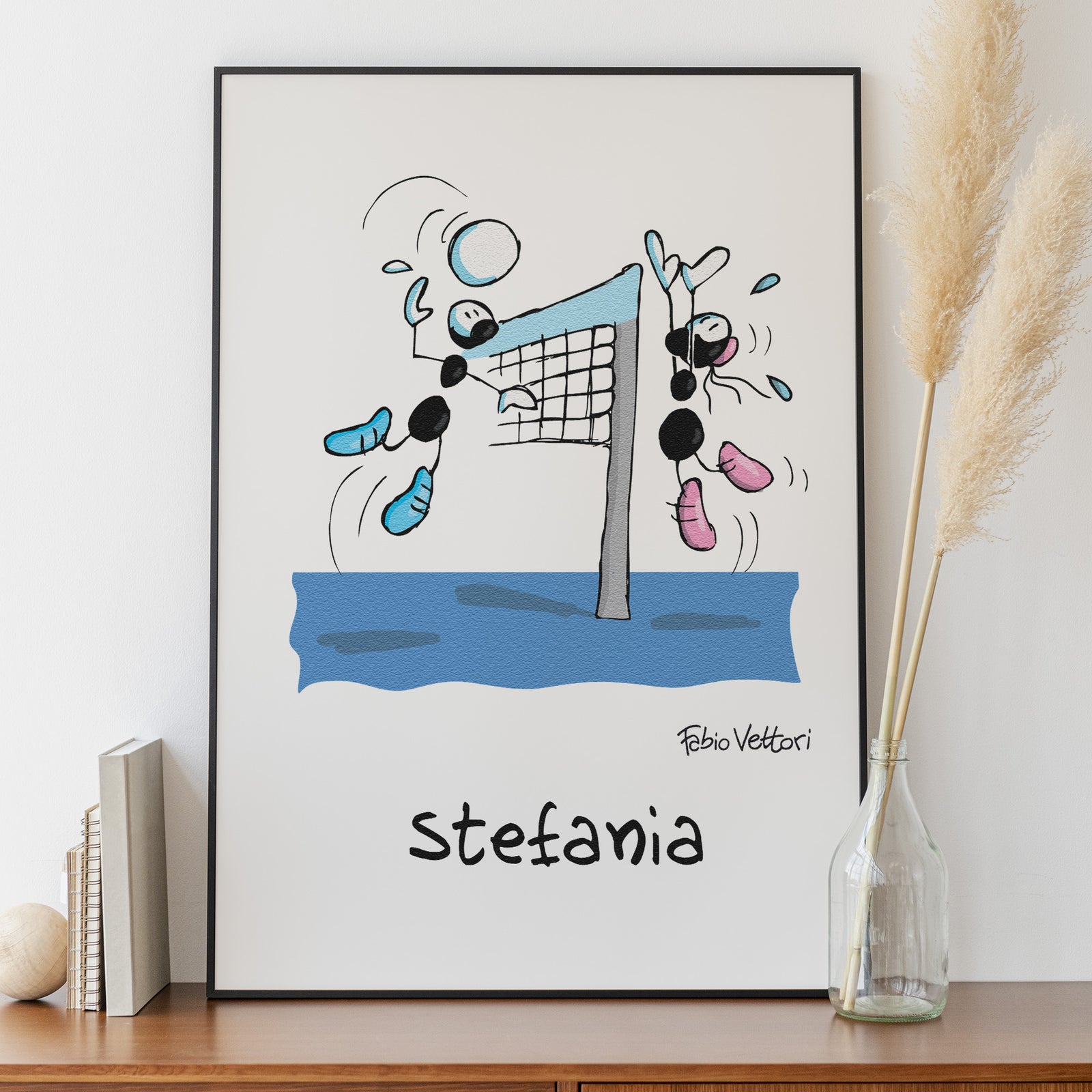 Personalized "Volleyball" poster print