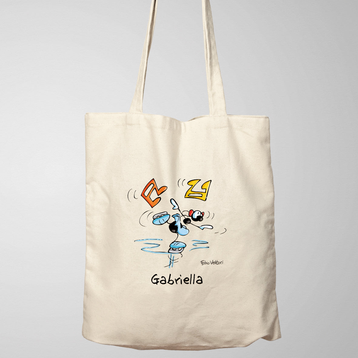 Shopper Personalizzata "Pattinatrice"